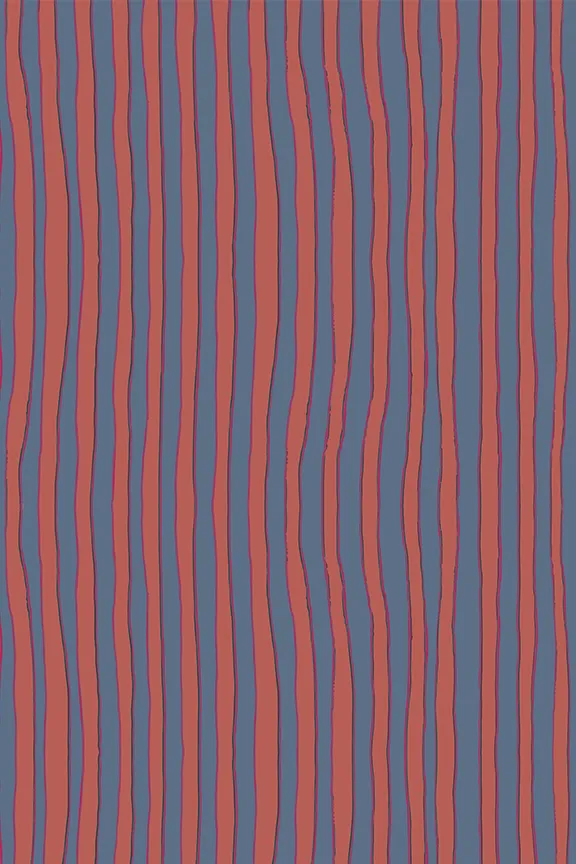 Bottoms Shop Natalie Martin JASPER SHORT Batik Stripe Blood Orange