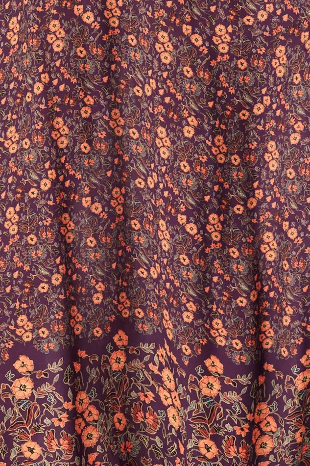 Bottoms Shop Natalie Martin SARONGSCARF Petite Fleur Aubergine
