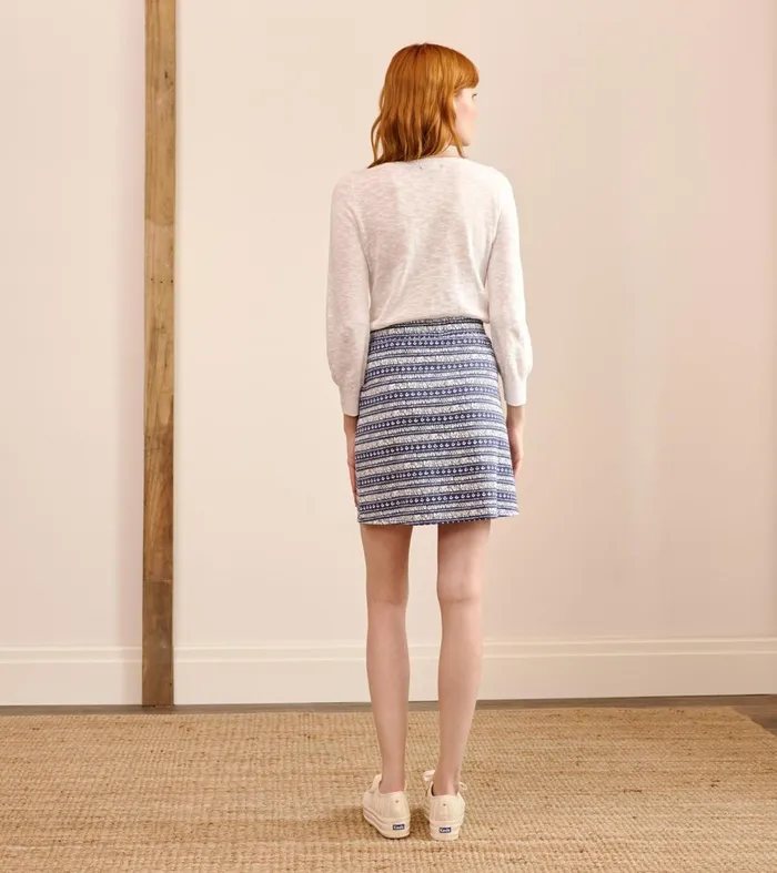 Bottoms Women Hatley Christine Skirt 8211 Blue Brush Stripes