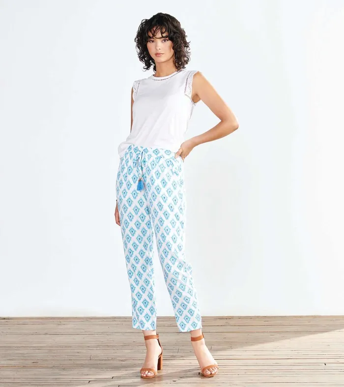 Bottoms Women Hatley Pauline Pants 8211 Reflected Raindrops