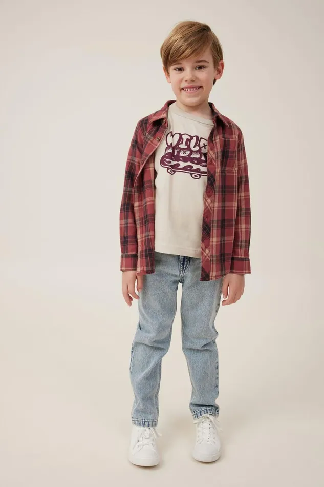 Boys 214 Pants and Jeans Cotton On Regular Fit Jean Bells Light Blue