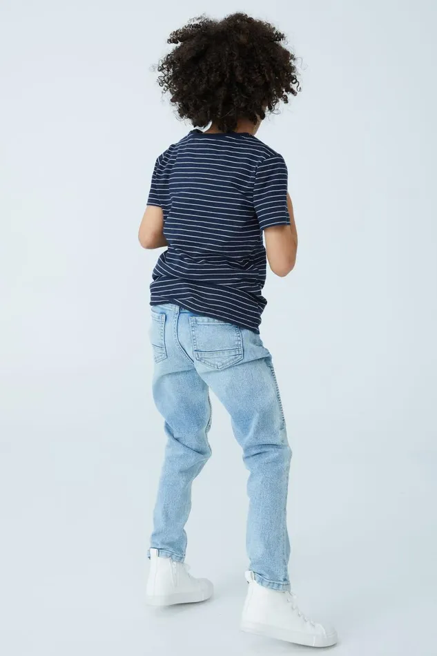 Boys 214 Pants and Jeans Cotton On Skinny Fit Moto Jean Bells Light Blue