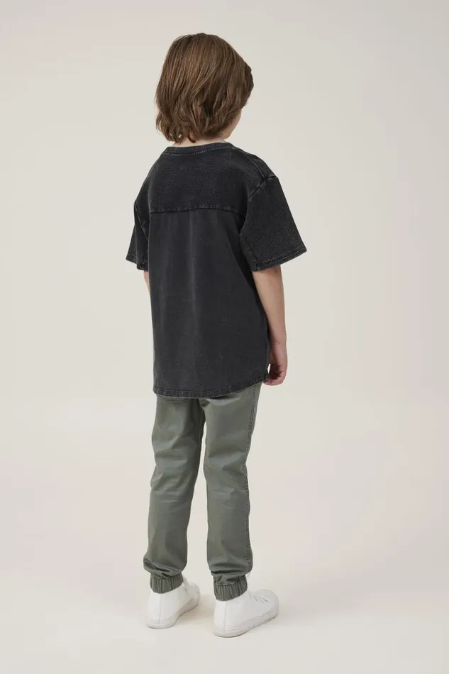 Boys 214 Pants and Jeans Cotton On Will Cuffed Chino Pant Swag Green