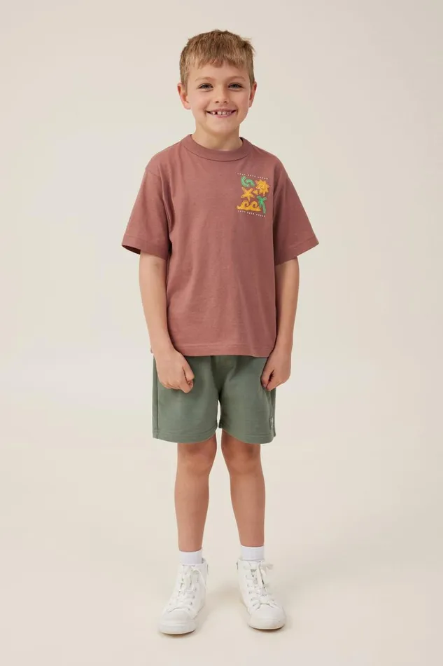 Boys 214 Shorts Cotton On Henry Slouch Short Swag Green Core