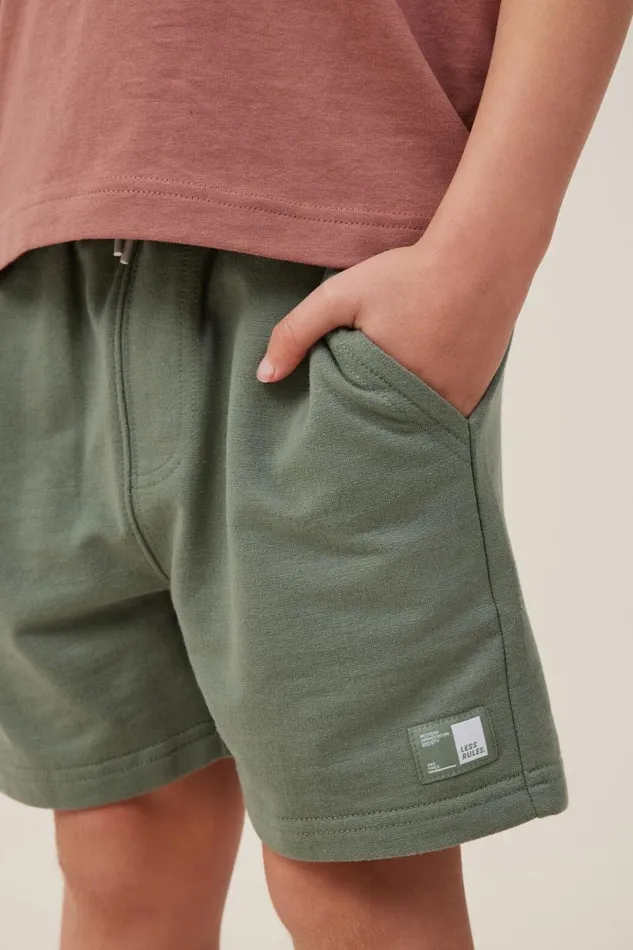 Boys 214 Shorts Cotton On Henry Slouch Short Swag Green Core