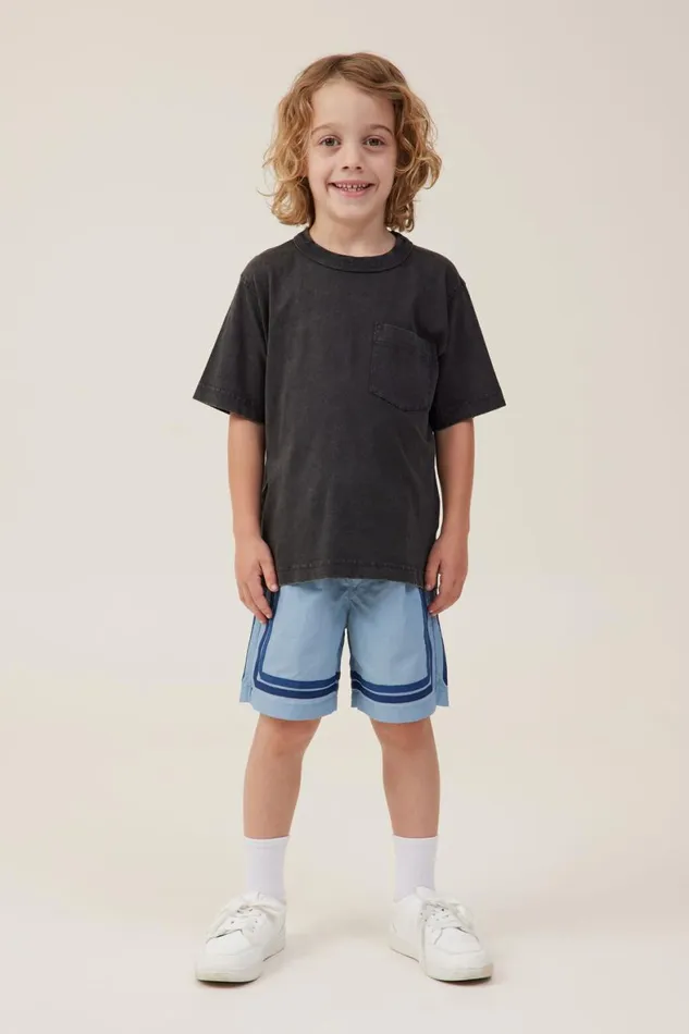 Boys 214 Shorts Cotton On Reggie Short Dusty Blue