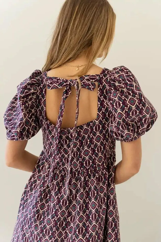 Brandi Corduroy Mini Dress 8211 FINAL SALE Purple Women Bohme Dresses