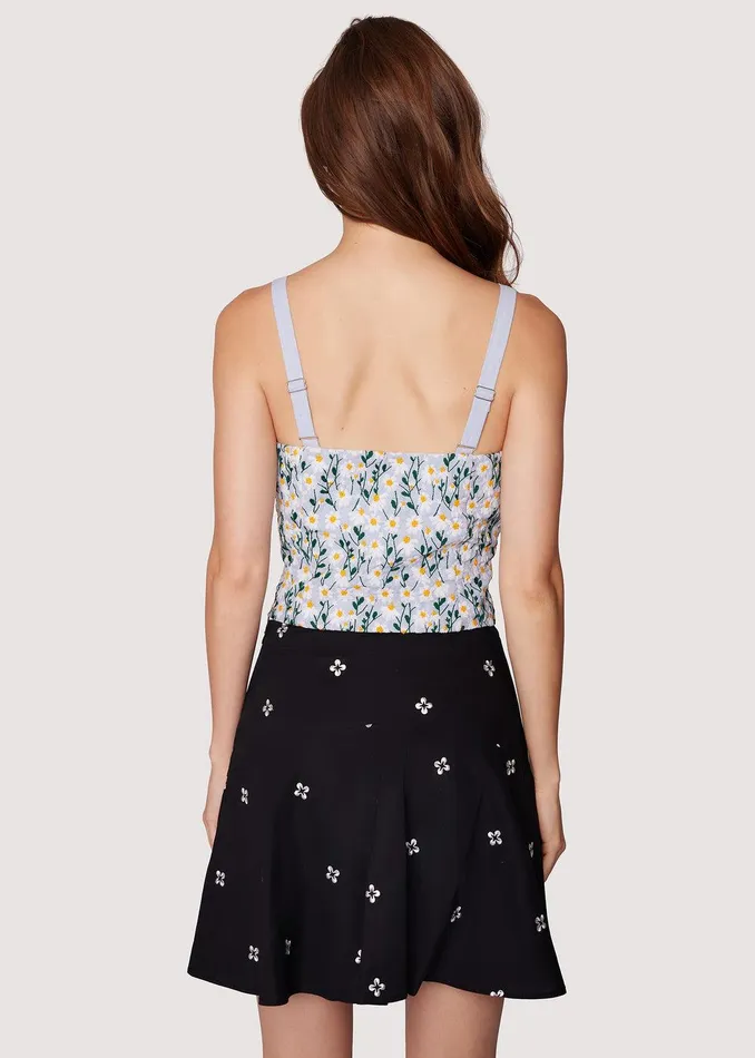 Breath Of Youth Scallop Top Lightblue Women Lost Wander Tops