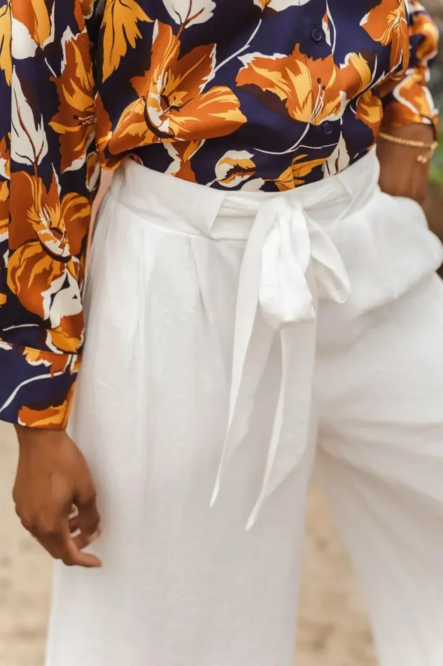 Brecken Wide Leg Pants In White White Women Bohme Pants