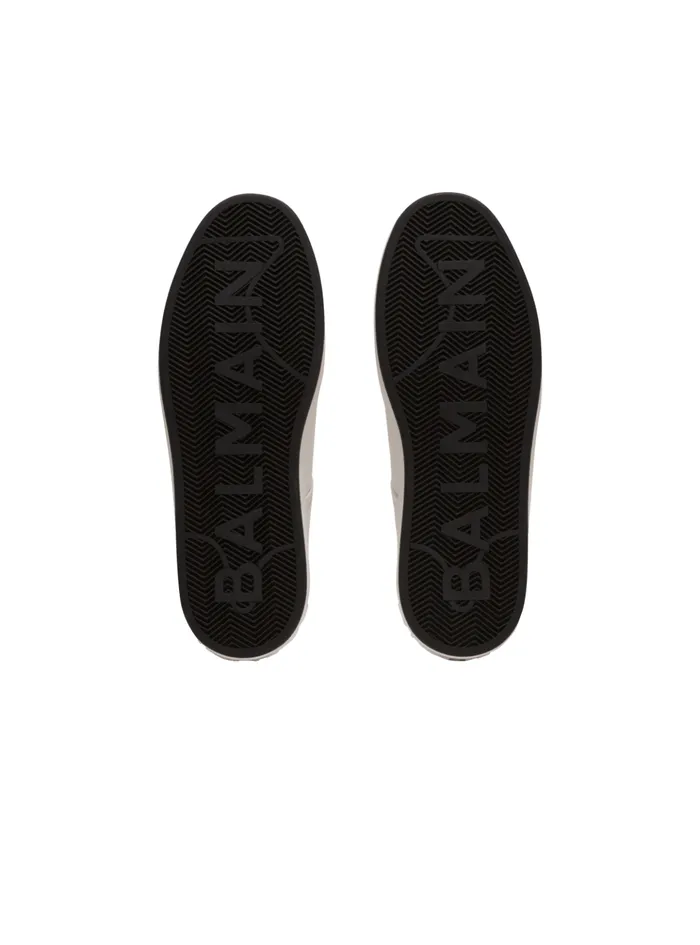 Calfskin BCourt Sneakers With Logo White Men Balmain Sneakers