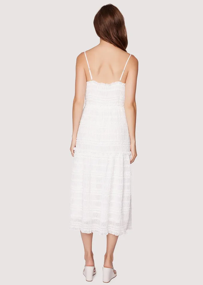 Calla Lily Tiered Midi Dress Offwhite Women Lost Wander Dresses