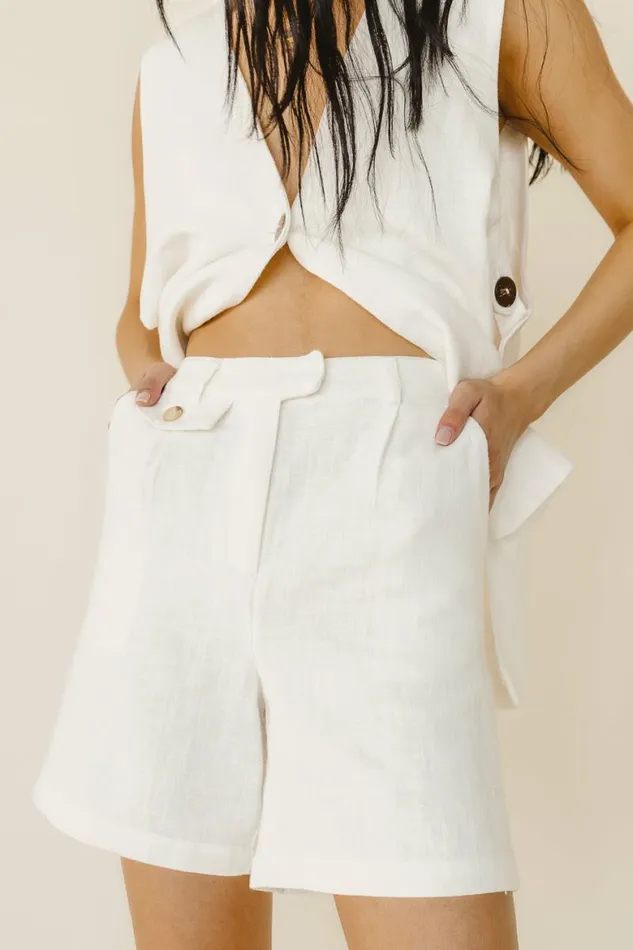 Cameron Shorts In White 8211 FINAL SALE White Women Bohme Shorts