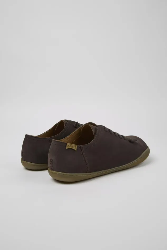 Casual Shoes Men Camper Peu Brown Nubuck Shoes