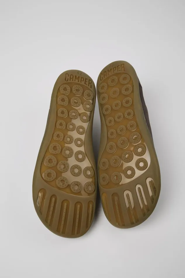 Casual Shoes Men Camper Peu Brown Nubuck Shoes