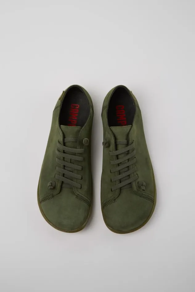 Casual Shoes Men Camper Peu Green Nubuck Shoes Casual Shoes Men Camper Peu Green Nubuck Shoes
