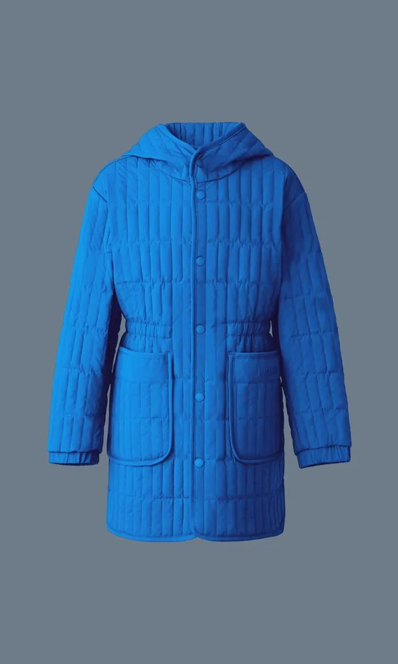 Coats and Jackets Kids Mackage HAYDEN Light Down Vertical Quilted Coat For Kids 814 Years Black