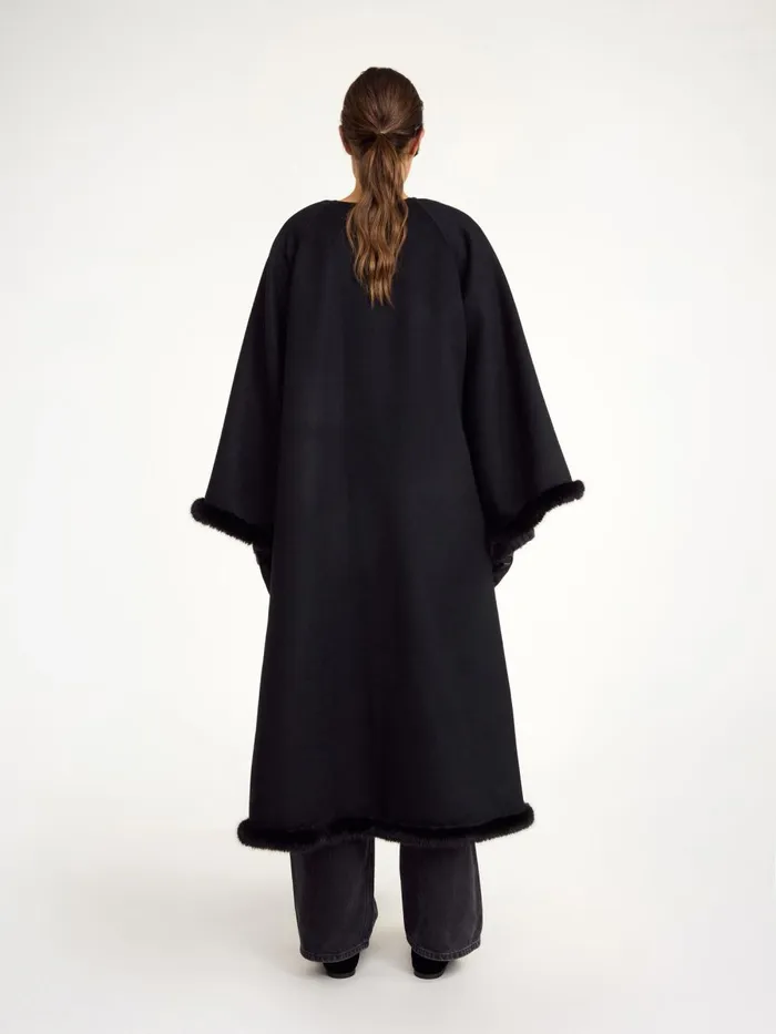 Coats and Jackets Women By Malene Birger Dalimas Wool Coat Black