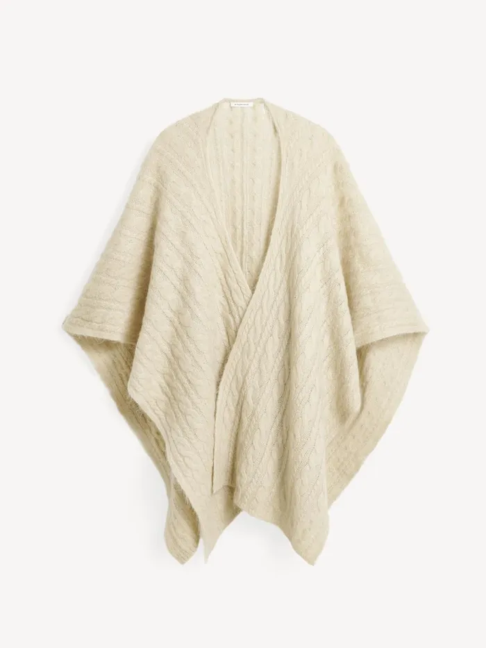 Coats and Jackets Women By Malene Birger Kassillas Woolblend Poncho Oyster Gray Coats and Jackets Women By Malene Birger Kassillas Woolblend Poncho Oyster Gray