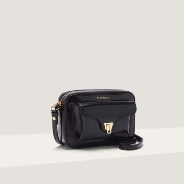 Coccinelle Beat Shiny Calf Mini Noir Women Coccinelle Mini Bags