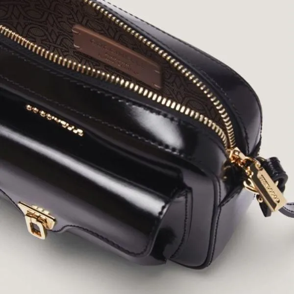 Coccinelle Beat Shiny Calf Mini Noir Women Coccinelle Mini Bags