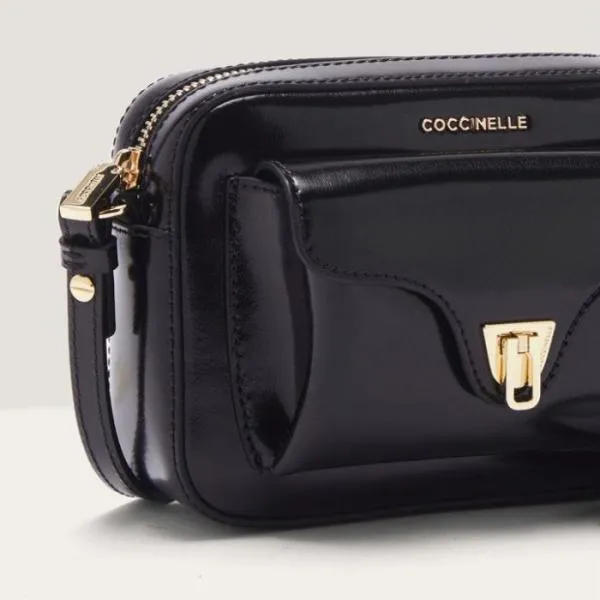 Coccinelle Beat Shiny Calf Mini Noir Women Coccinelle Mini Bags