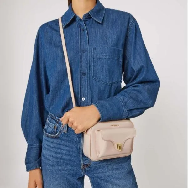 Coccinelle Beat Shiny Calf Mini Rosette Women Coccinelle Mini Bags Coccinelle Beat Shiny Calf Mini Rosette Women Coccinelle Mini Bags