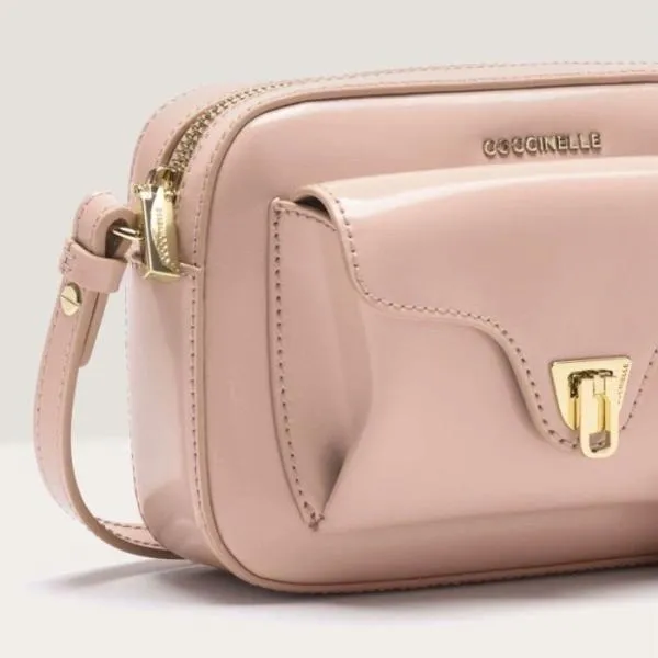 Coccinelle Beat Shiny Calf Mini Rosette Women Coccinelle Mini Bags Coccinelle Beat Shiny Calf Mini Rosette Women Coccinelle Mini Bags
