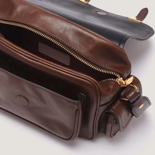 Coccinelle Campus Vintage Small Fondant Brown Women Coccinelle Crossbody Bags Coccinelle Campus Vintage Small Fondant Brown Women Coccinelle Crossbody Bags