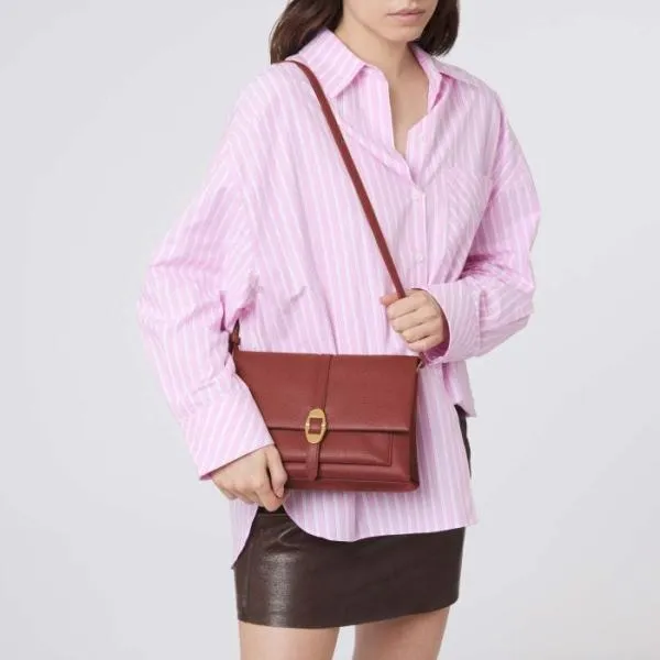 Coccinelle Dorian Small Brandy Women Coccinelle Shoulder Bags Coccinelle Dorian Small Brandy Women Coccinelle Shoulder Bags