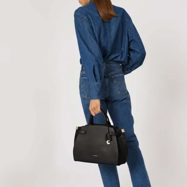 Coccinelle Klich Medium Noir Women Coccinelle Top Handle Bag Coccinelle Klich Medium Noir Women Coccinelle Top Handle Bag