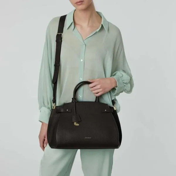 Coccinelle Klich Medium Noir Women Coccinelle Top Handle Bag Coccinelle Klich Medium Noir Women Coccinelle Top Handle Bag