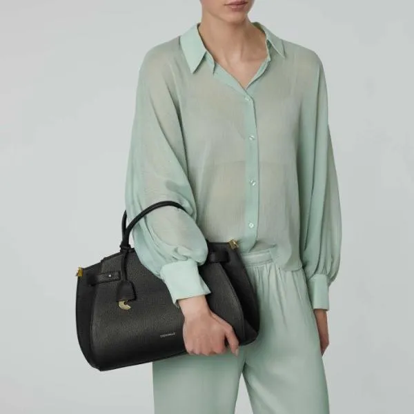 Coccinelle Klich Medium Noir Women Coccinelle Top Handle Bag Coccinelle Klich Medium Noir Women Coccinelle Top Handle Bag