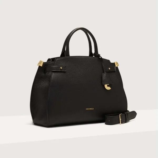 Coccinelle Klich Medium Noir Women Coccinelle Top Handle Bag Coccinelle Klich Medium Noir Women Coccinelle Top Handle Bag