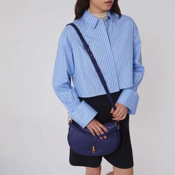 Coccinelle Magie Soft Medium Royal Blue Women Coccinelle Top Handle Bag