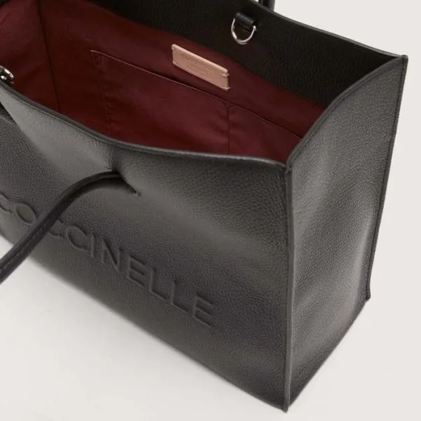 Coccinelle Myrtha Maxi Logo Medium Noir Women Coccinelle Top Handle Bag Coccinelle Myrtha Maxi Logo Medium Noir Women Coccinelle Top Handle Bag