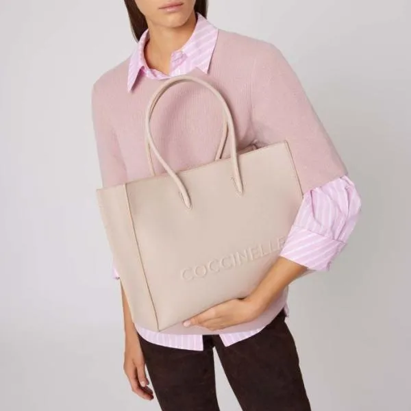 Coccinelle Myrtha Maxi Logo Medium Rosette Women Coccinelle Top Handle Bag Coccinelle Myrtha Maxi Logo Medium Rosette Women Coccinelle Top Handle Bag