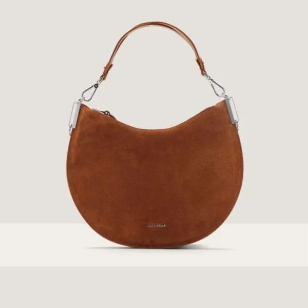 Coccinelle Sunup Suede Medium Cuir Women Coccinelle Shoulder Bags