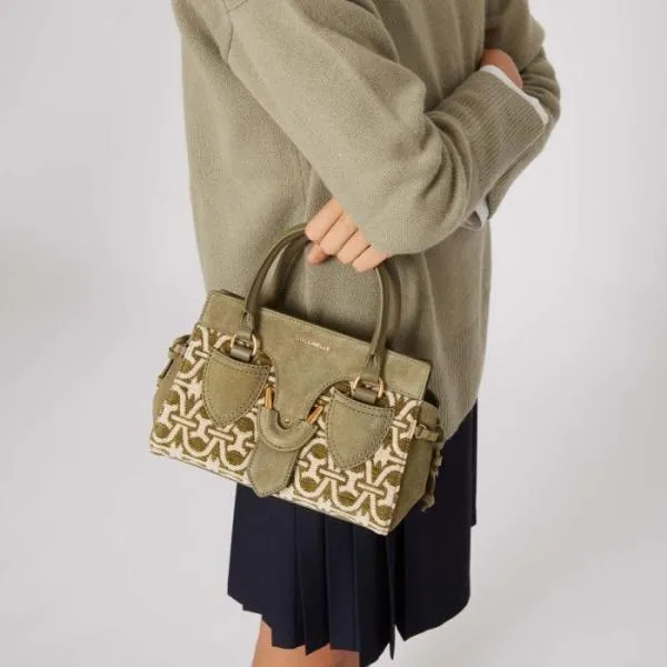 Coccinelle York Winter Monogram Small Mullaurglaur Women Coccinelle Top Handle Bag