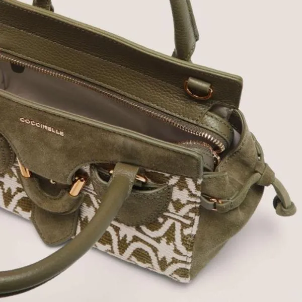 Coccinelle York Winter Monogram Small Mullaurglaur Women Coccinelle Top Handle Bag