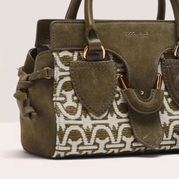 Coccinelle York Winter Monogram Small Mullaurglaur Women Coccinelle Top Handle Bag