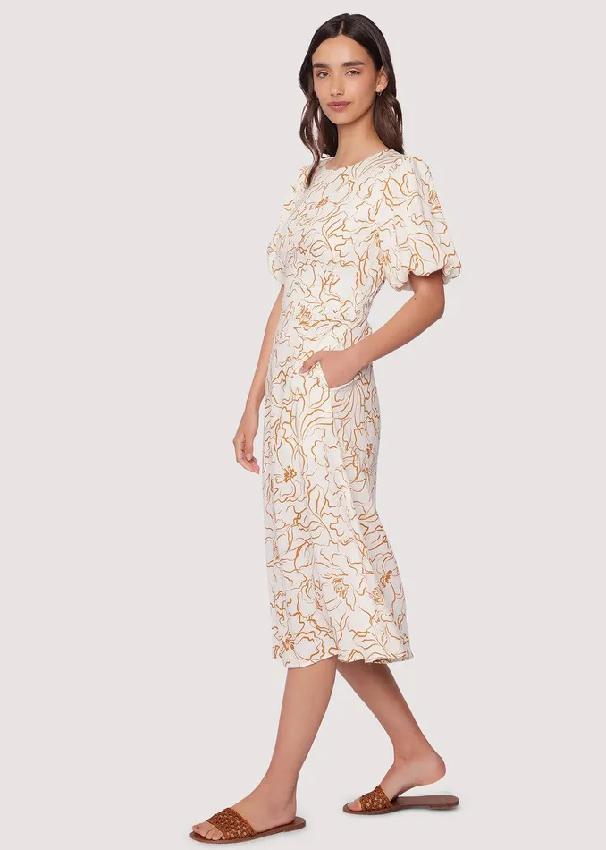 Confianza Midi Dress Creamfloral Women Lost Wander Dresses