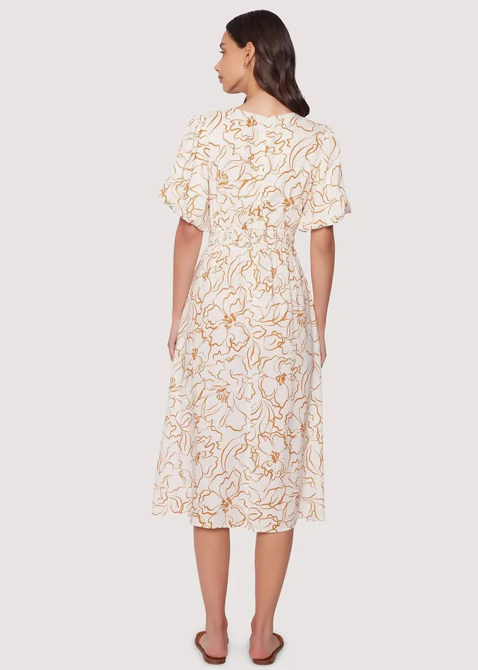 Confianza Midi Dress Creamfloral Women Lost Wander Dresses