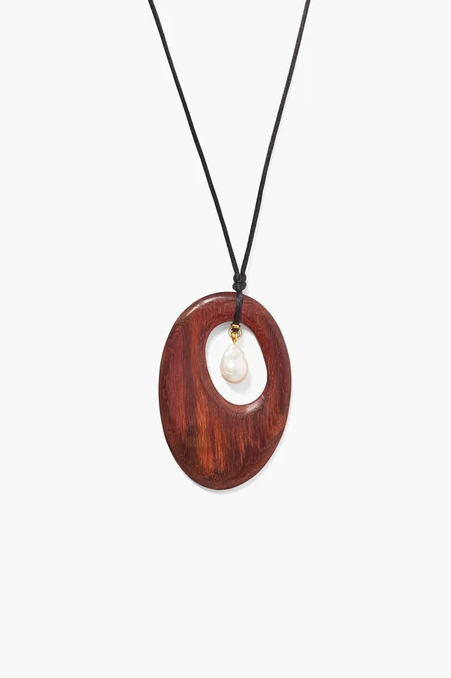 Corinne Necklace Dark Wood Women Chan Luu Necklaces