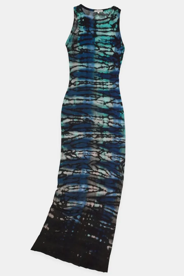 COTTON CITIZEN DRESSES Rio Maxi Dress Cobalt Blue Tie Dye 8211 Women