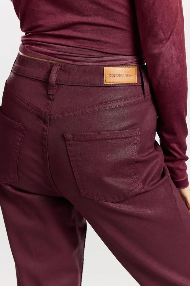 COTTON CITIZEN PANTS Cindy Pant Mulberry Coated 8211 Women