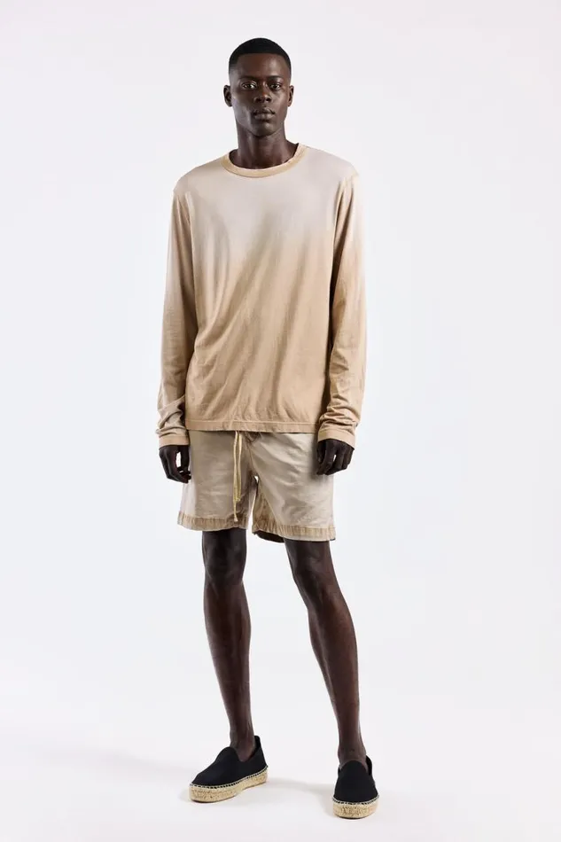 COTTON CITIZEN SHIRTS Prince Long Sleeve Shirt Beige Cast 8211 Men
