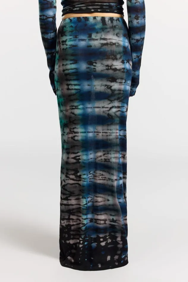 COTTON CITIZEN SKIRTS Rio Maxi Skirt Cobalt Blue Tie Dye 8211 Women