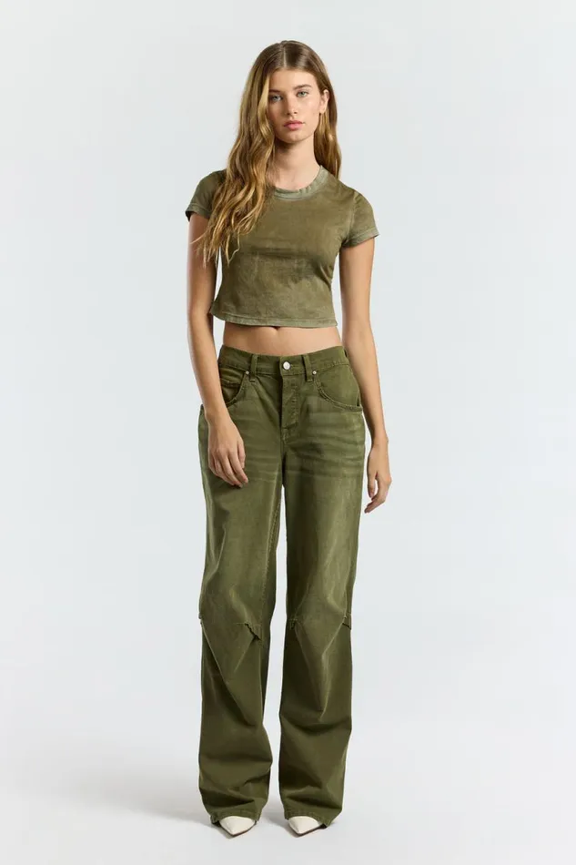 COTTON CITIZEN TEES Standard Baby Tee Vintage Fern 8211 Women