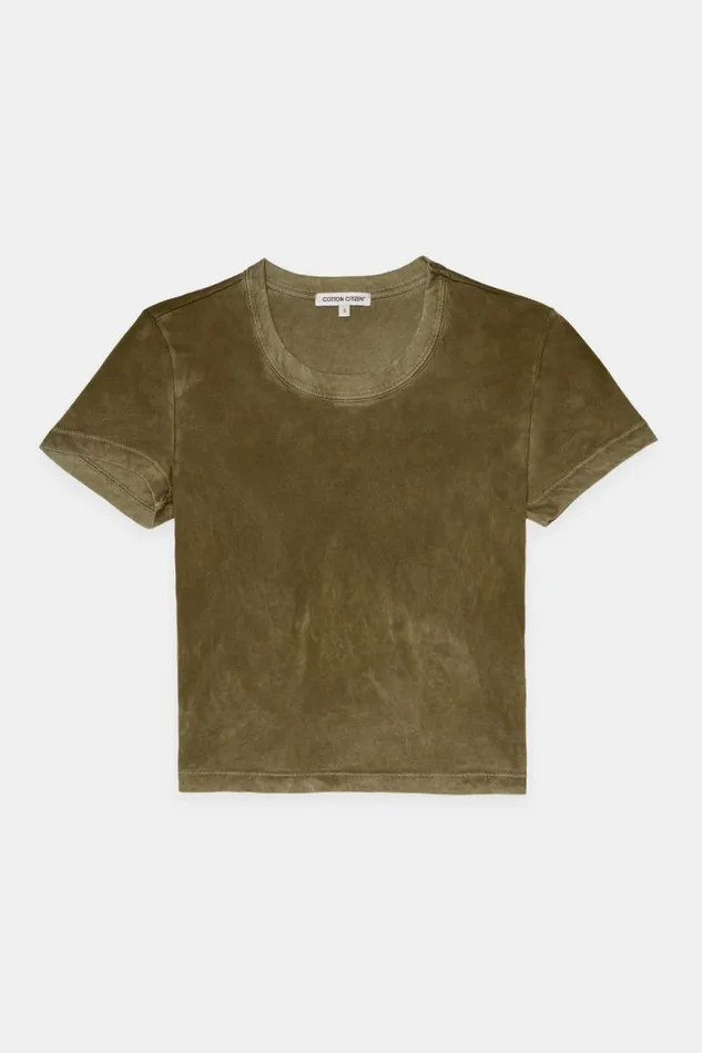 COTTON CITIZEN TEES Standard Baby Tee Vintage Fern 8211 Women