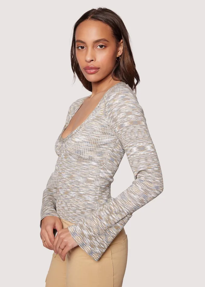 Daryn Bell Sleeve Sweater Agave Women Lost Wander Tops
